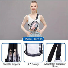 Waterproof Clear Chest Bag PVC Beach Coin Purse Crossbody Bag