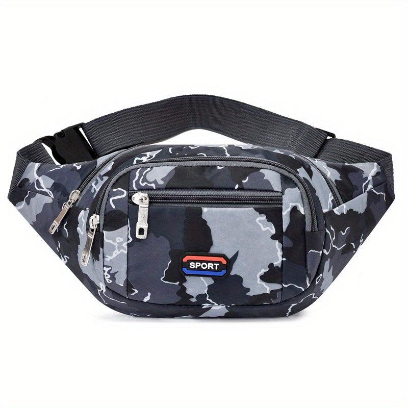 Waterproof Nylon Chest Bag Crossbody Fanny Pack Waist Purse