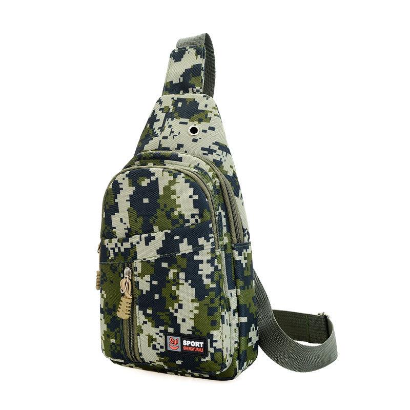 Camouflage Print Chest Bag Sports Fitness Sling Bag