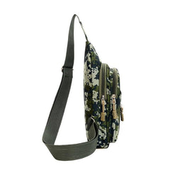 Camouflage Print Chest Bag Sports Fitness Sling Bag