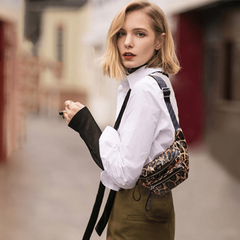 Mini Leopard Print Casual Chest Bag Fanny Pack