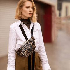 Mini Leopard Print Casual Chest Bag Fanny Pack