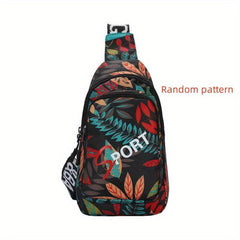 Floral Pattern Crossbody Chest Bag Layer Sling Bag