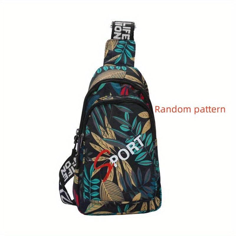 Floral Pattern Crossbody Chest Bag Layer Sling Bag