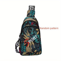 Floral Pattern Crossbody Chest Bag Layer Sling Bag