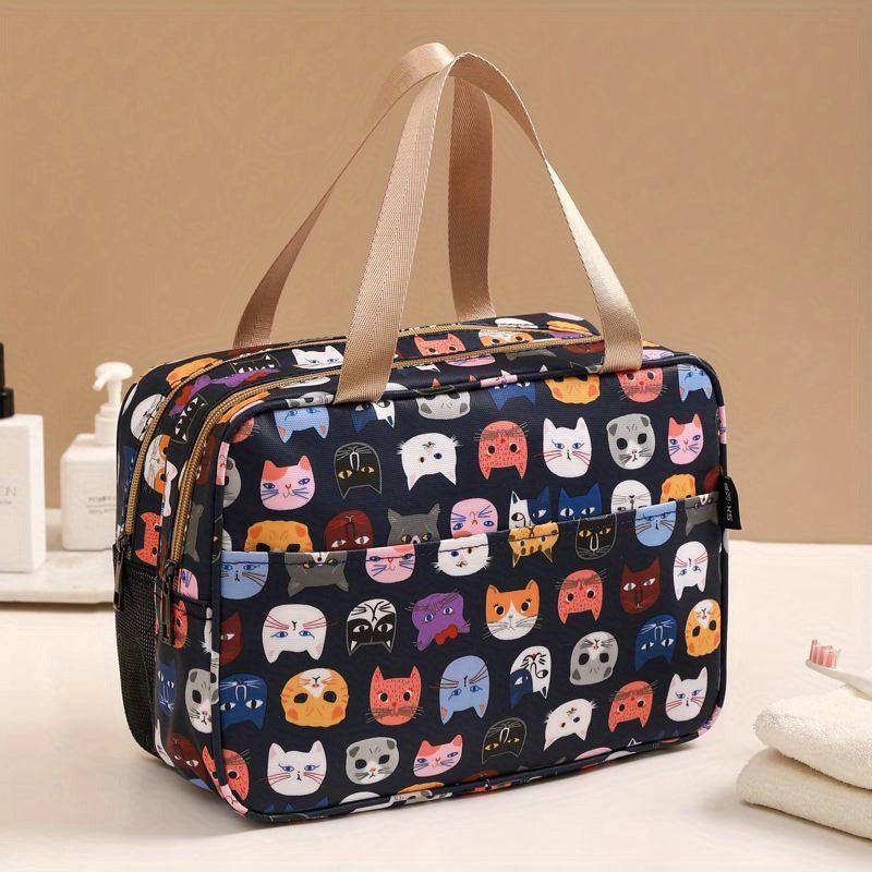 Oxford Buka Cartoon Toiletry Bag - Large Capacity Portable Storage Bag