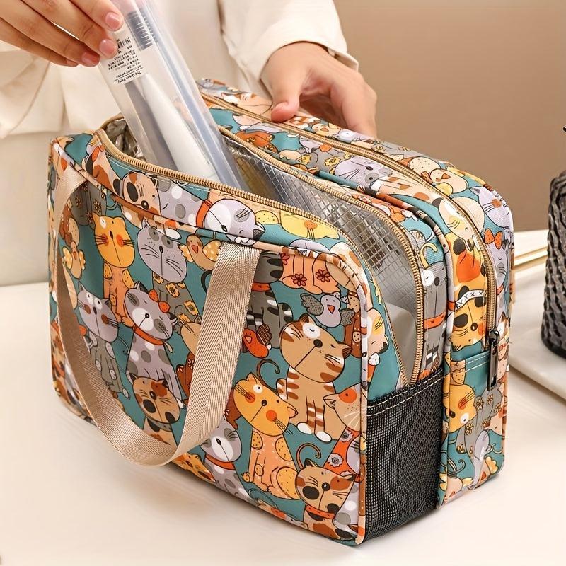 Oxford Buka Cartoon Toiletry Bag - Large Capacity Portable Storage Bag