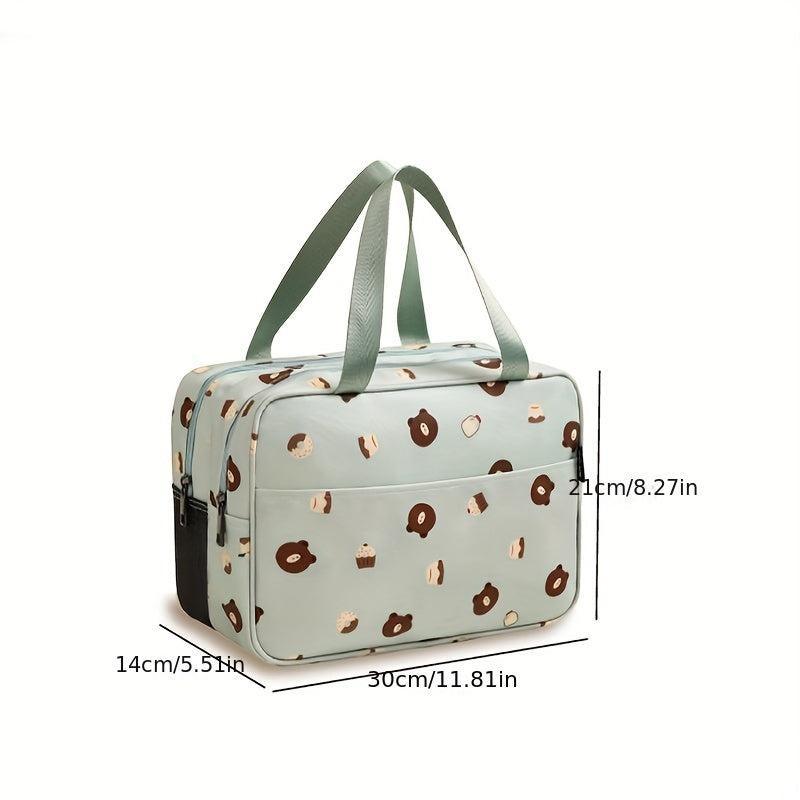 Oxford Buka Cartoon Toiletry Bag - Large Capacity Portable Storage Bag