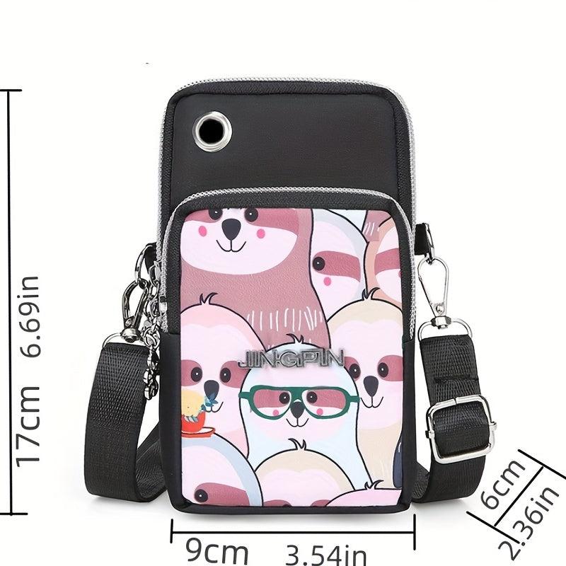 Waterproof Nylon Crossbody Phone Bag for Women