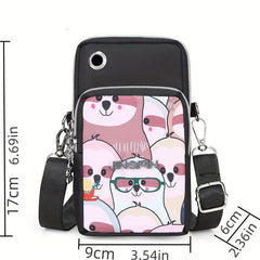 Waterproof Nylon Crossbody Phone Bag for Women