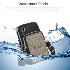 Waterproof Nylon Crossbody Phone Bag for Women