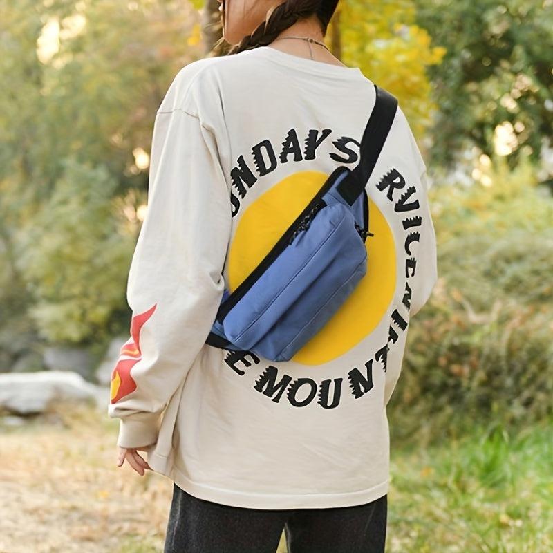 Casual Chest Bag Nylon Lightweight Crossbody Bag