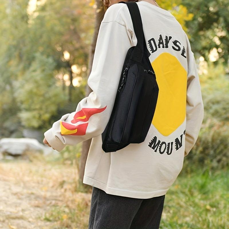 Casual Chest Bag Nylon Lightweight Crossbody Bag