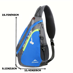 Large Capacity Nylon Crossbody Bag for Sports Fitness Gym Sling Bag
