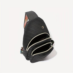 Layer Chest Bag Sports Fitness Crossbody Fanny Pack Outdoor Travel Sling Bag