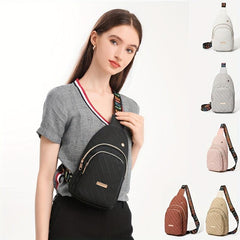 Layer Chest Bag Sports Fitness Crossbody Fanny Pack Outdoor Travel Sling Bag