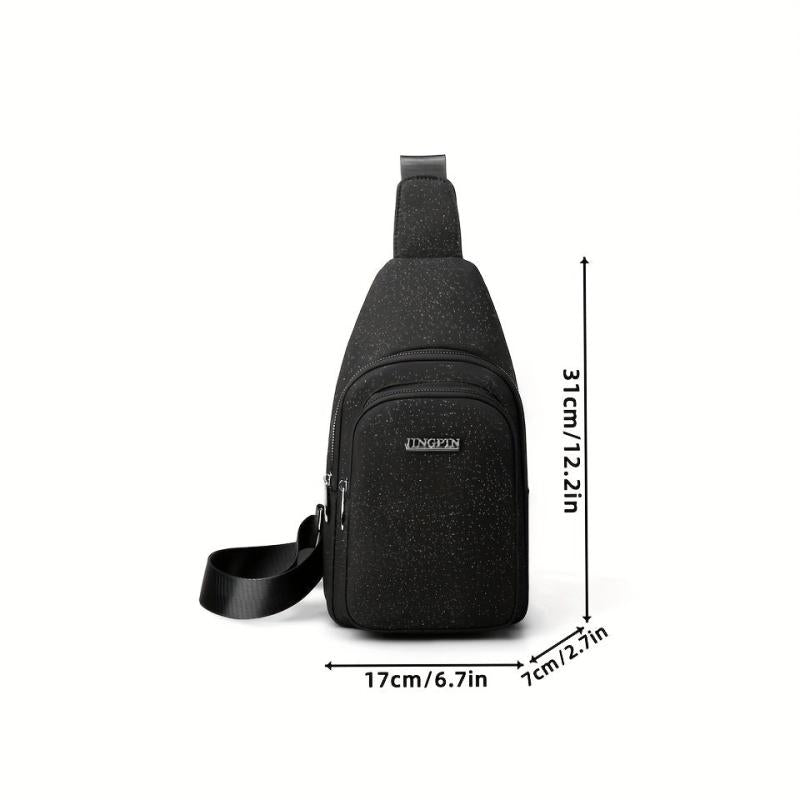 Glitter Waterproof Fanny Pack Solid Stylish Zipper Crossbody Bag
