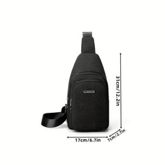 Glitter Waterproof Fanny Pack Solid Stylish Zipper Crossbody Bag