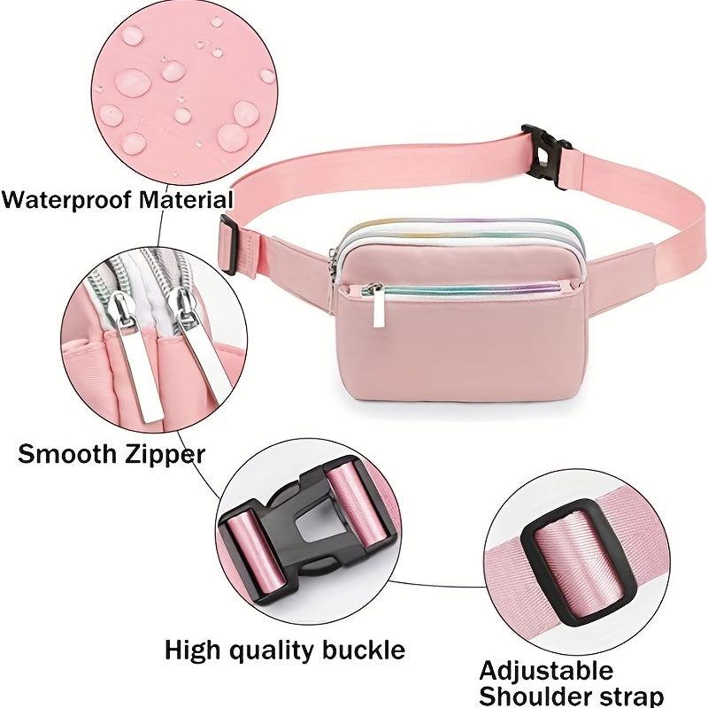 Women's Zipper Front Fanny Pack with Adjustable Strap