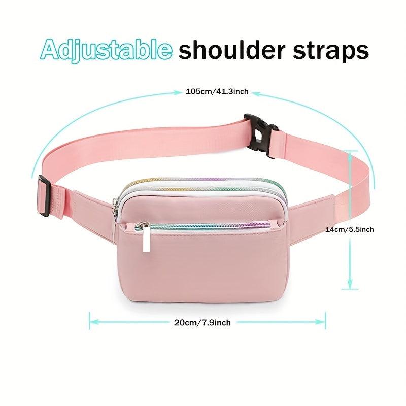 Women's Zipper Front Fanny Pack with Adjustable Strap