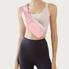 Women's Zipper Front Fanny Pack with Adjustable Strap