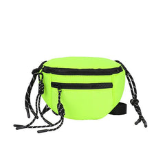 Women's Fanny Solid Adjustable Strap Zipper Fringe Trill Crossbody Bag Waist Bag