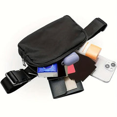 Outdoor Sports Fitness Bag Running Crossbody Waist Pack Nylon Chest Bag