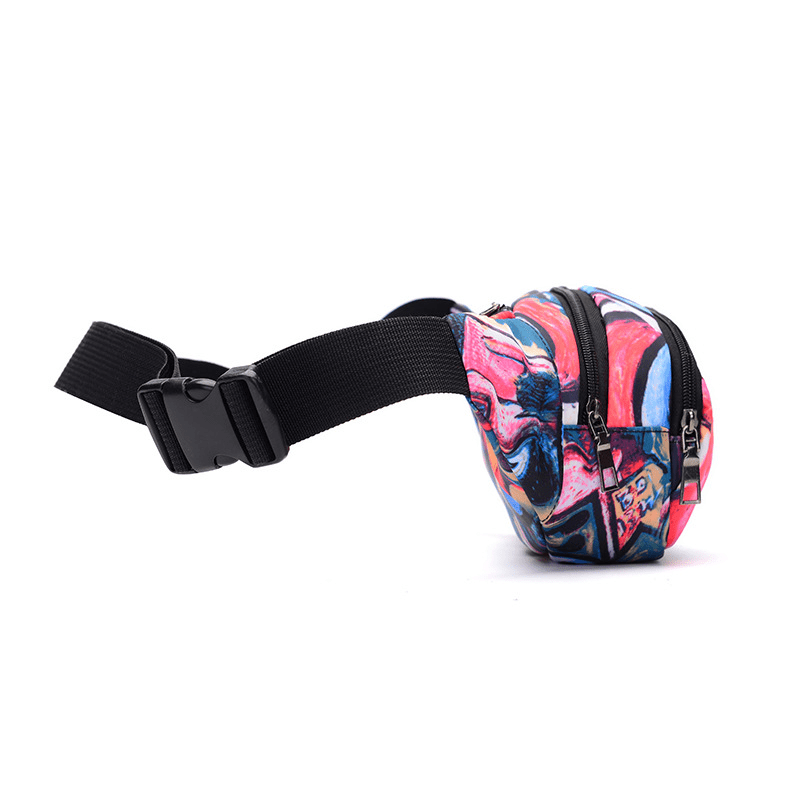 Abstract Pattern Waist Bag for Women
