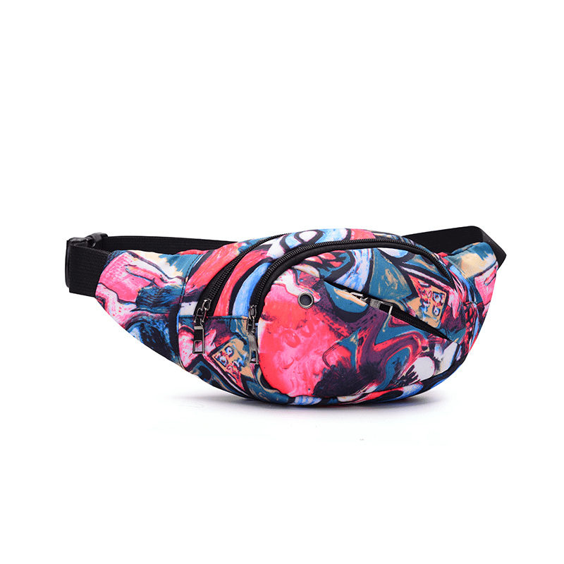Abstract Pattern Waist Bag for Women
