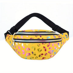 Butterfly Print Holo Fanny Pack for Women