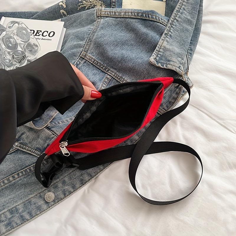 Nylon Outdoor Chest Bag Lightweight Fanny Pack Adjustable Strap