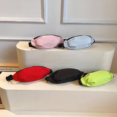 Nylon Outdoor Chest Bag Lightweight Fanny Pack Adjustable Strap