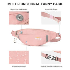 Minimalist Running Waist Zipper Bag Casual Sports Fancy Pack