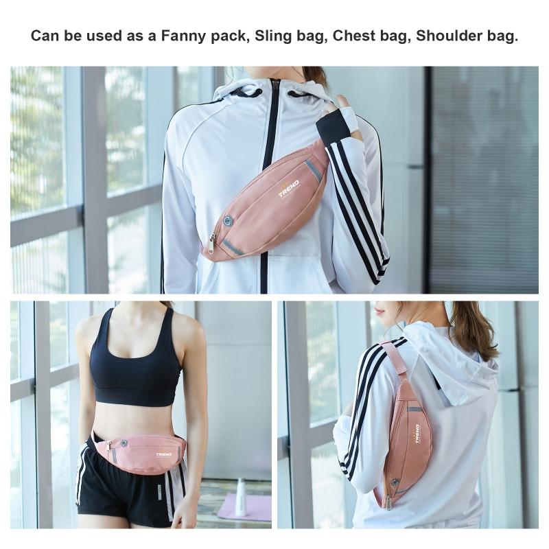 Minimalist Running Waist Zipper Bag Casual Sports Fancy Pack