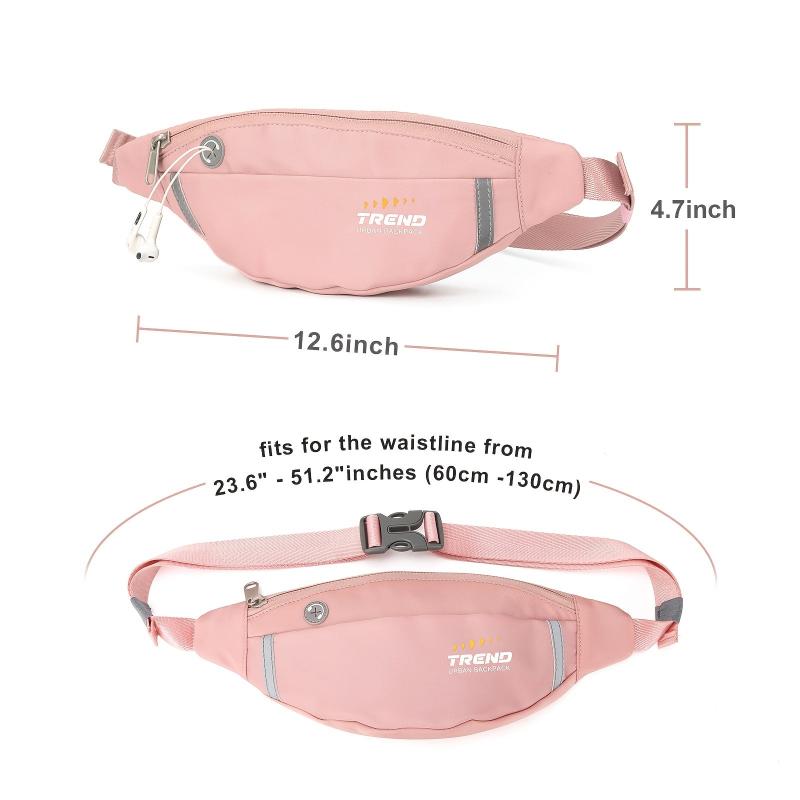 Minimalist Running Waist Zipper Bag Casual Sports Fancy Pack