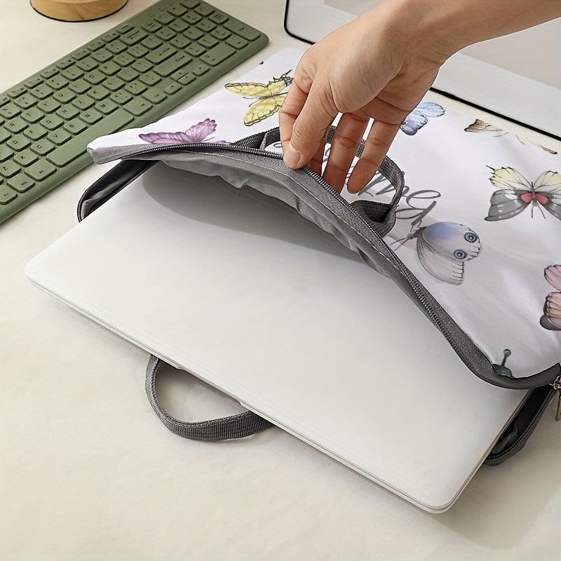 Butterflies Pattern Laptop Bag Soft Case for 38 cm Laptop Computer