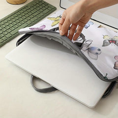 Butterflies Pattern Laptop Bag Soft Case for 38 cm Laptop Computer