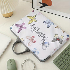 Butterflies Pattern Laptop Bag Soft Case for 38 cm Laptop Computer