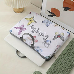 Butterflies Pattern Laptop Bag Soft Case for 38 cm Laptop Computer