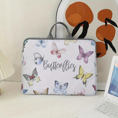 Butterflies Pattern Laptop Bag Soft Case for 38 cm Laptop Computer