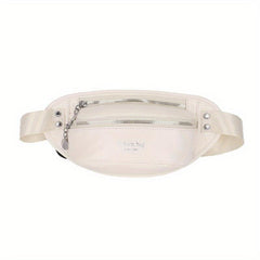 Letter Graphic Waist Bag Crossbody Bag Zipper Purses