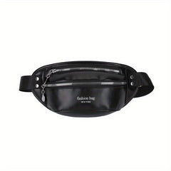 Letter Graphic Waist Bag Crossbody Bag Zipper Purses