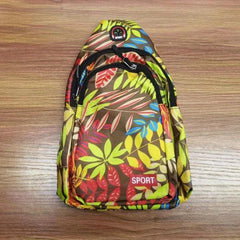 Floral Pattern Chest Bag Sports Gym Sling Bag