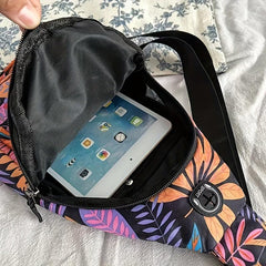 Floral Pattern Chest Bag Sports Gym Sling Bag