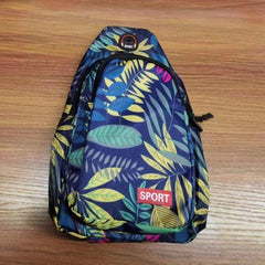 Floral Pattern Chest Bag Sports Gym Sling Bag