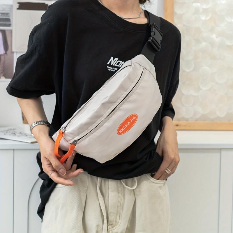 Nylon Crossbody Chest Bag Lightweight Sports Fitness Sling Bag