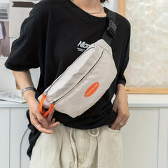 Nylon Crossbody Chest Bag Lightweight Sports Fitness Sling Bag