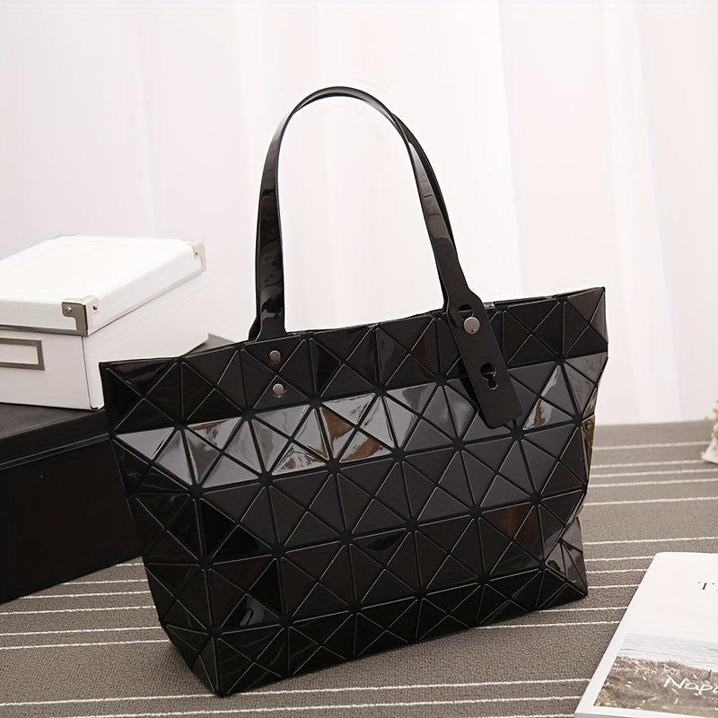 Brown Plaid Matte Sling Bag Large Capacity Women's Versatile Bag