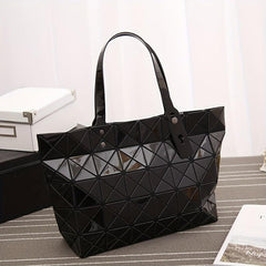 Brown Plaid Matte Sling Bag Large Capacity Women's Versatile Bag