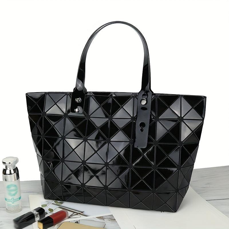 Brown Plaid Matte Sling Bag Large Capacity Women's Versatile Bag